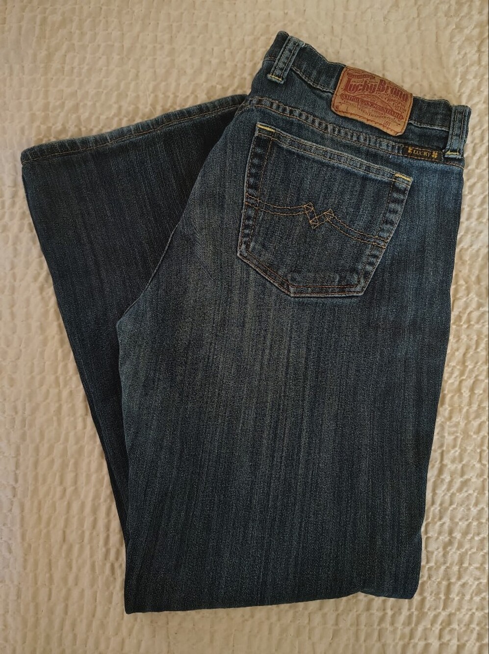 Lucky Brand Sweet N Low Low-Rise Bootcut Jeans 7WP1052 Dark Wash Size 10/30